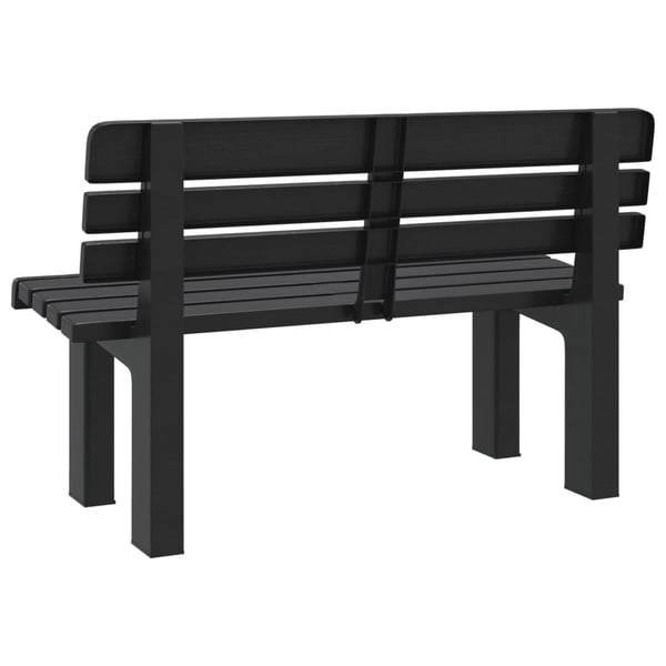vidaXL havebænk 110x52x71 cm polypropylen antracitgrå