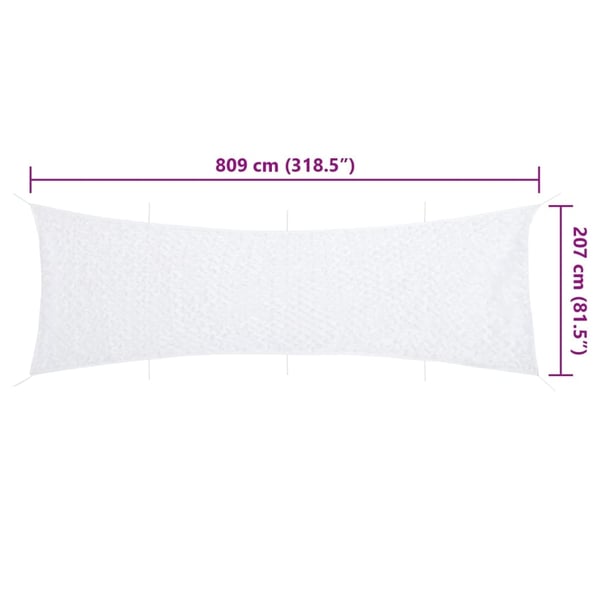 vidaXL Kamuflasjenett med oppbevaringspose 809x207 cm hvit