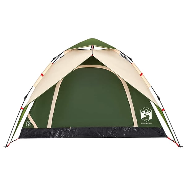 vidaXL 4-personers campingtelt quick-release grøn