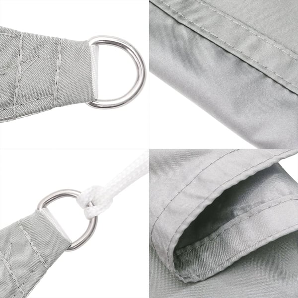 vidaXL Aurinkopurje vaaleanharmaa 4x2 m 100% Oxford polyesteri
