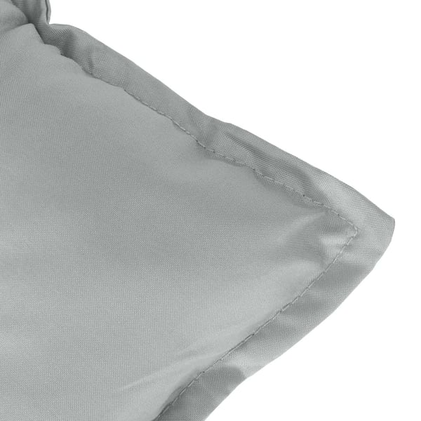 vidaXL stolehynder med lav ryg 4 stk. 100x50x7 cm stof lysegrå
