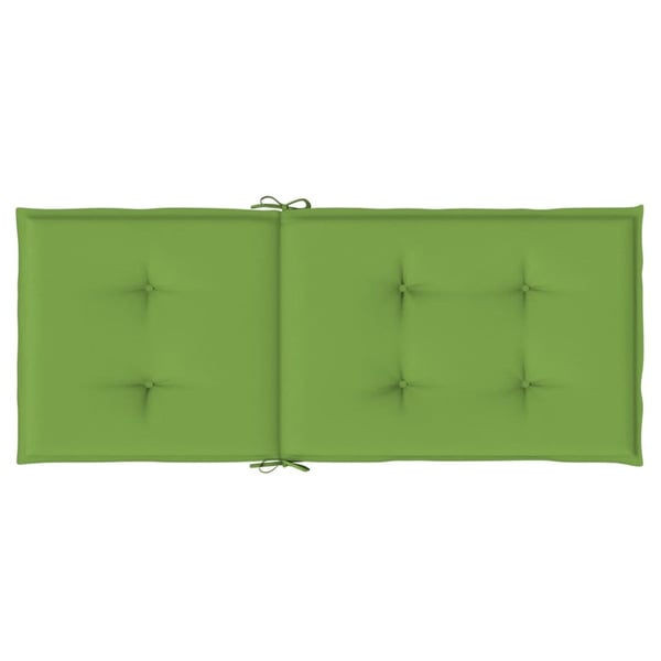 vidaXL stolehynder med høj ryg 6 stk. 120x50x4 cm stof grøn