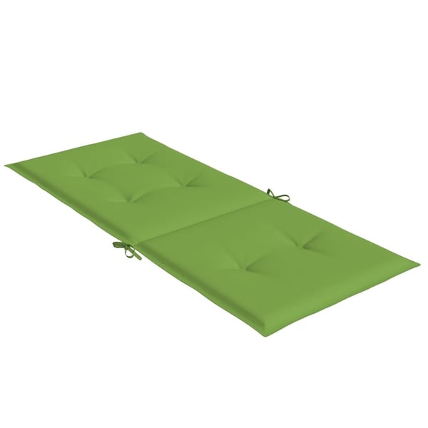 vidaXL stolehynder med høj ryg 6 stk. 120x50x4 cm stof grøn