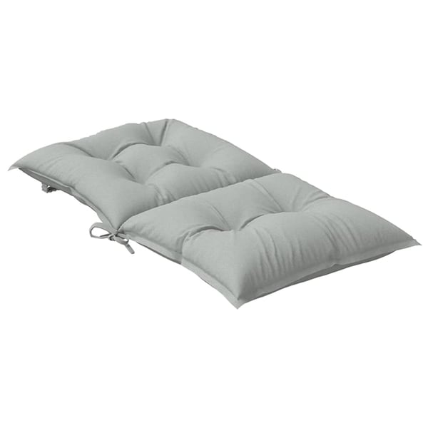 vidaXL stolehynder med lav ryg 6 stk. 100x50x7 cm stof lysegrå