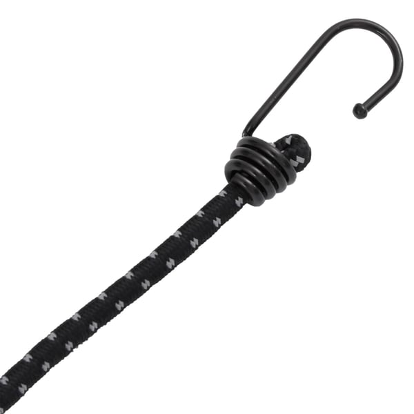 vidaXL Strikksnorer med refleksstrimler og kroker 10 stk 100 cm
