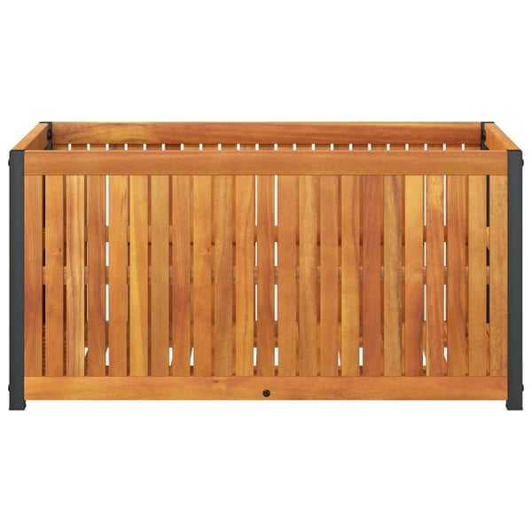 vidaXL Plantekasse 85x45x44 cm helte akasie og stål