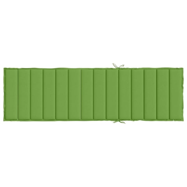 vidaXL Solsängsdyna melerad grön 200x60x4 cm tyg