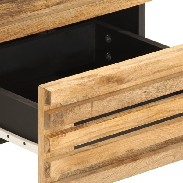 vidaXL Nattbord 40x34x46 cm grovt heltre mangotre