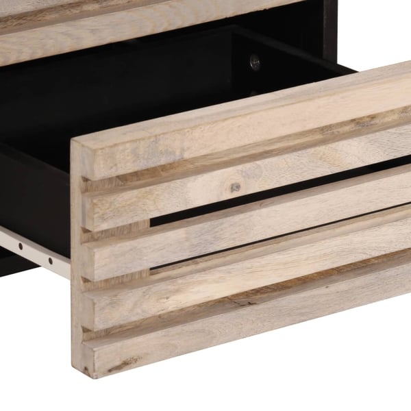 vidaXL Nattbord 40x34x46 cm heltre bleket mango