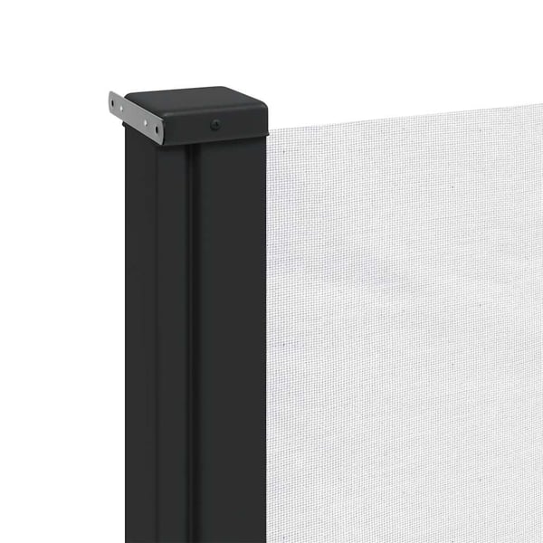 vidaXL Uttrekkbar sidemarkise hvit 140x600 cm