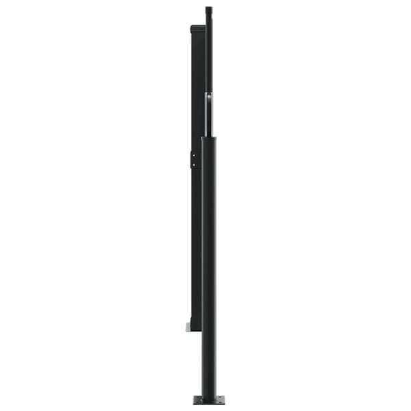 vidaXL Uttrekkbar sidemarkise hvit 140x600 cm