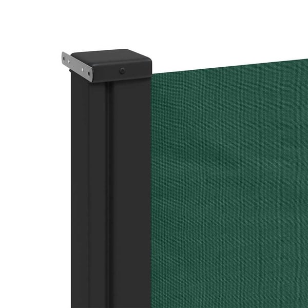 vidaXL Uttrekkbar sidemarkise mørkegrønn 117x300 cm