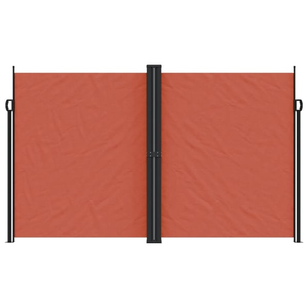 vidaXL Uttrekkbar sidemarkise 200x1200 cm terrakotta