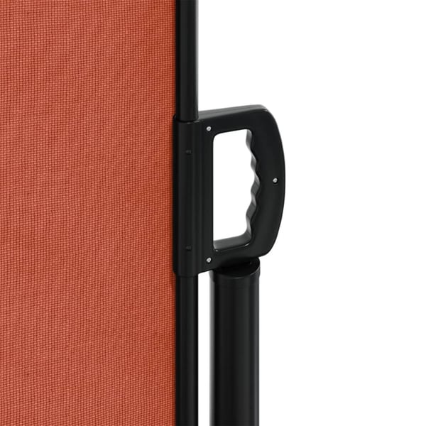 vidaXL Uttrekkbar sidemarkise terrakotta 120x1200 cm