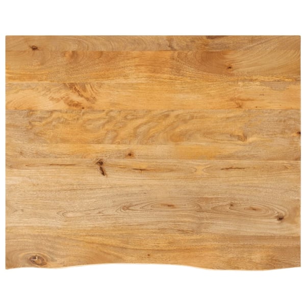 vidaXL bordplade 110x80x3,8 cm naturlig kant massivt mangotræ