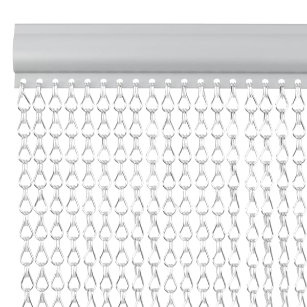 vidaXL Fluenett med kjede 90x212 cm aluminium