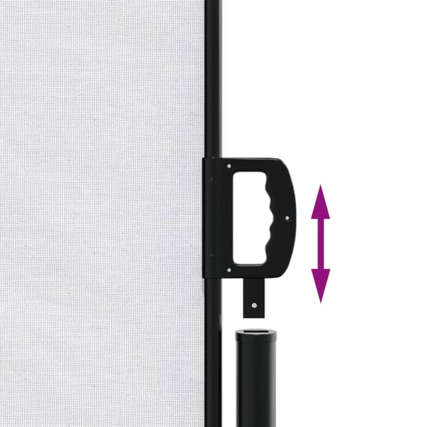 vidaXL Uttrekkbar sidemarkise 200x1200 cm hvit