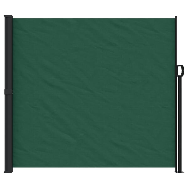 vidaXL sammenrullelig sidemarkise 180x600 cm mørkegrøn