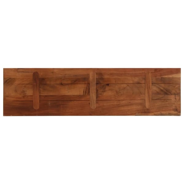 vidaXL bordplade 120x30x2,5 cm rektangulær massivt genbrugstræ