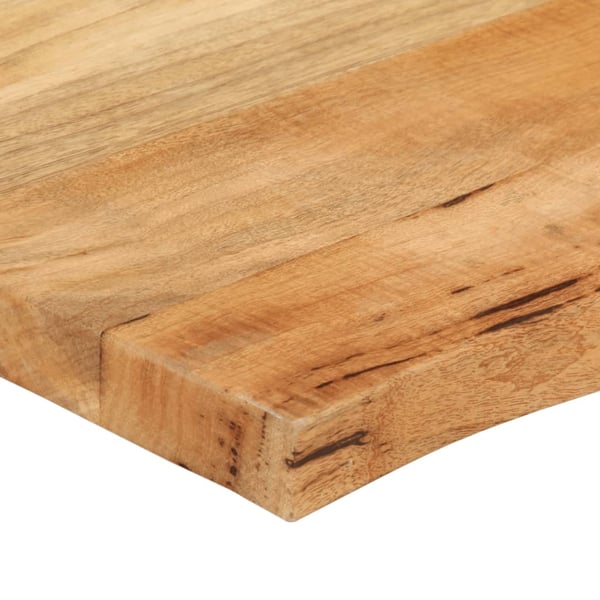 vidaXL Bordplate 110x60x2,5 cm naturlig kant heltre mango