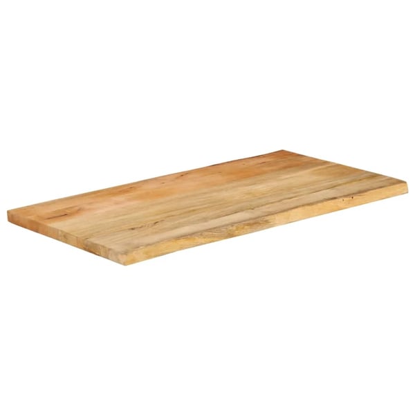 vidaXL Bordplate 110x60x2,5 cm naturlig kant heltre mango