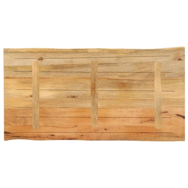 vidaXL bordplade 100x60x2,5 cm naturlig kant massivt mangotræ