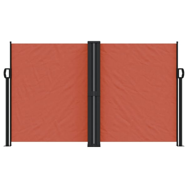 vidaXL Uttrekkbar sidemarkise terrakotta 140x1200 cm