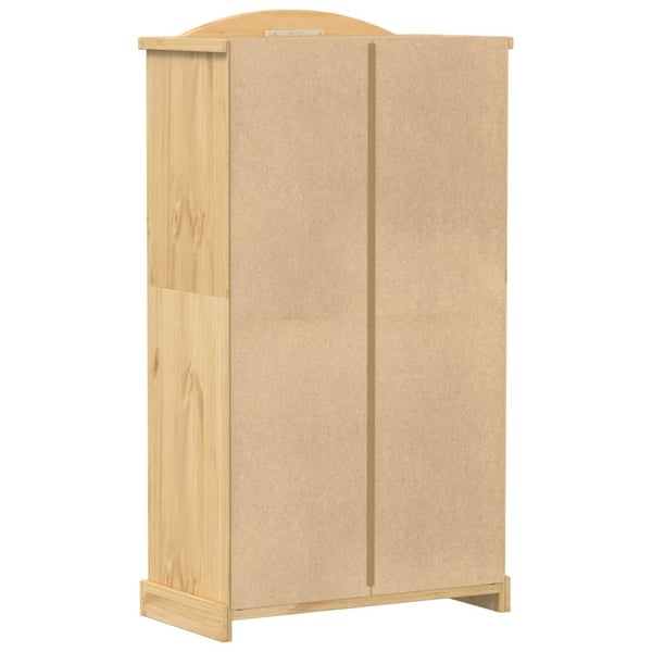 vidaXL klædeskab Corona 102x52x186 cm massivt fyrretræ