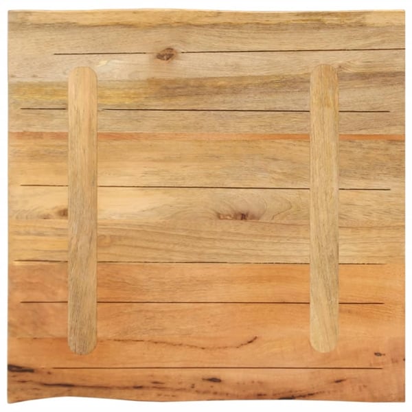 vidaXL Pöytälevy 60x60x3,8 cm elävä reuna täysi mangopuu