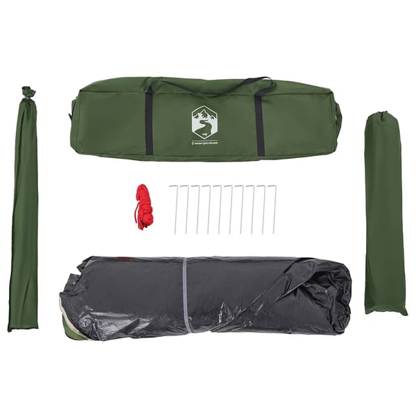 vidaXL 4-personers campingtelt quick-release grøn