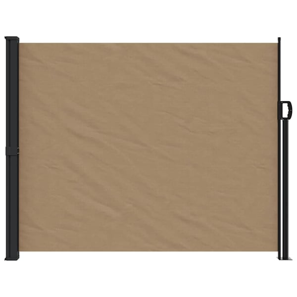 vidaXL sammenrullelig sidemarkise 160x500 cm gråbrun