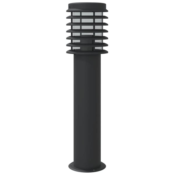 vidaXL udendørs standerlampe 3 stk. 60 cm rustfrit stål sort