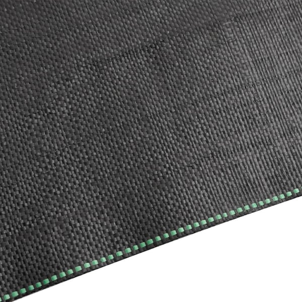vidaXL Kontrollmatte for ugress svart 1x10 m PP