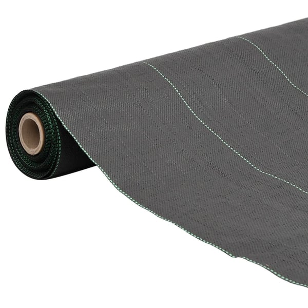 vidaXL Kontrollmatte for ugress svart 1x10 m PP
