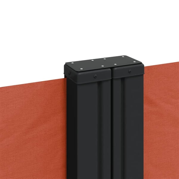 vidaXL Uttrekkbar sidemarkise terrakotta 160x1000 cm
