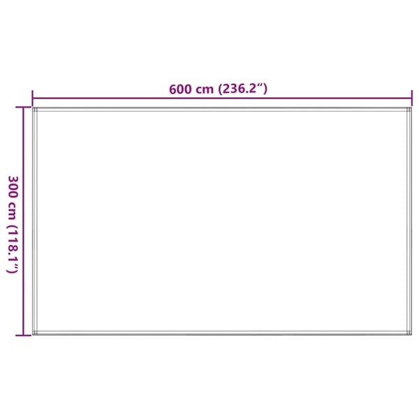 vidaXL Teltteppe lysegrønn 300x600 cm HDPE