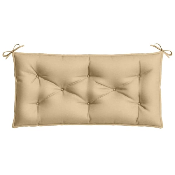 vidaXL hynde til havebænk 100x50x7 cm stof meleret beige