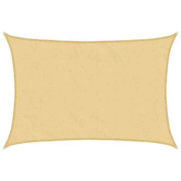 vidaXL Solseil sand 4x2,5 m 100% polyester oxford