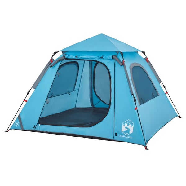 vidaXL 4-personers campingtelt quick-release blå
