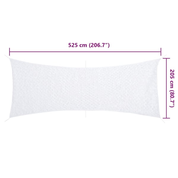vidaXL Kamuflasjenett med oppbevaringspose 525x205 cm hvit