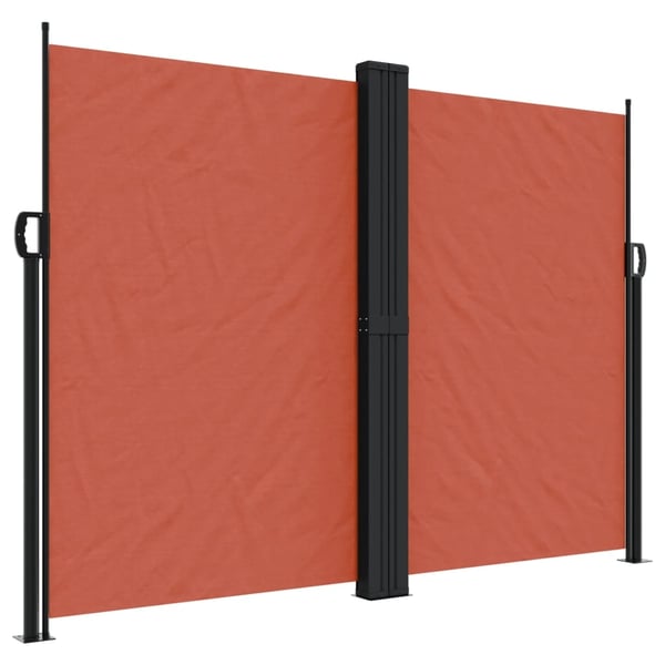 vidaXL Uttrekkbar sidemarkise 180x1000 cm terrakotta