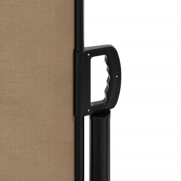 vidaXL sammenrullelig sidemarkise 100x500 cm gråbrun