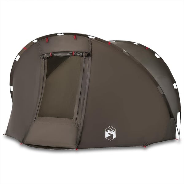 vidaXL Campingtelt 5 personer brun vanntett