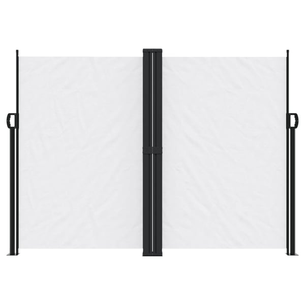 vidaXL Uttrekkbar sidemarkise hvit 180x600 cm