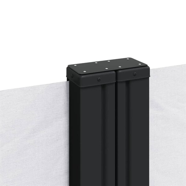 vidaXL Uttrekkbar sidemarkise hvit 180x600 cm