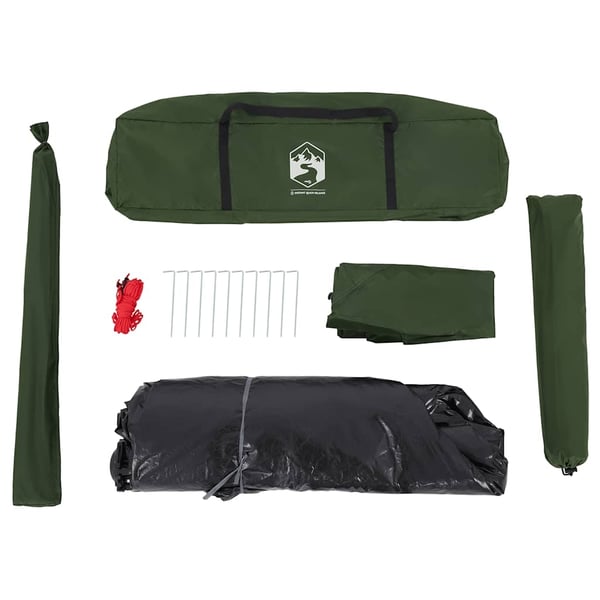 vidaXL 5-personers campingtelt kuppel quick-release grøn