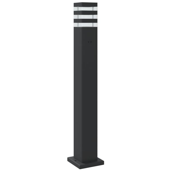 vidaXL udendørs standerlamper 3 stk. med sensor 80 cm aluminium sort