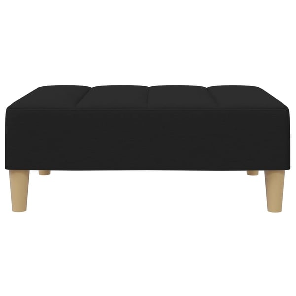 vidaXL fodskammel 77x55x31 cm stof sort