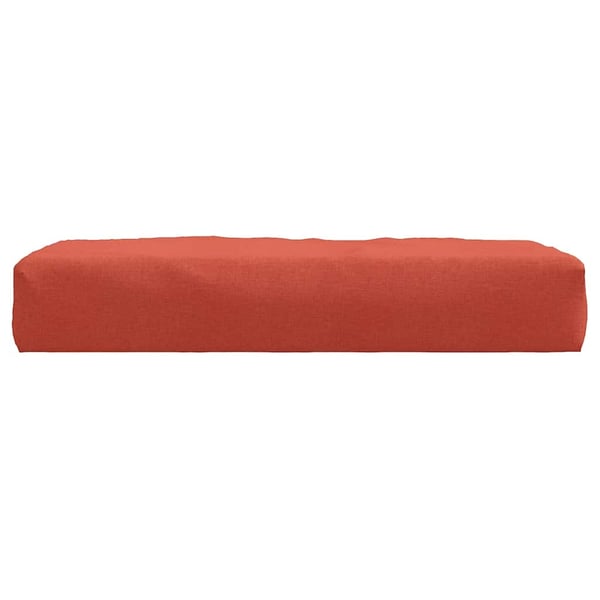 vidaXL pallehynde 60x60x9,5 cm stof meleret rød