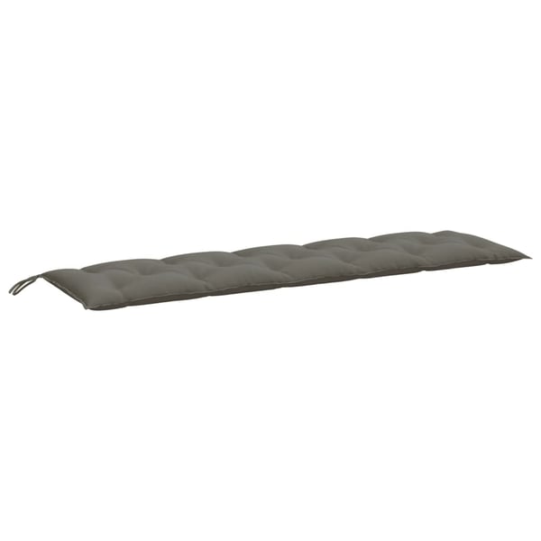 vidaXL hynder til havebænk 2 stk. 180x50x7 cm stof meleret mørkegrå